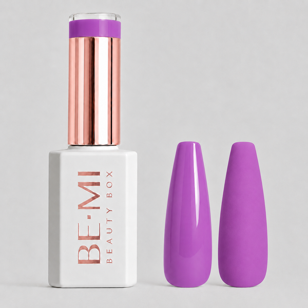 BEMI Creami Sunkissed gel polish bottle and color swatches
